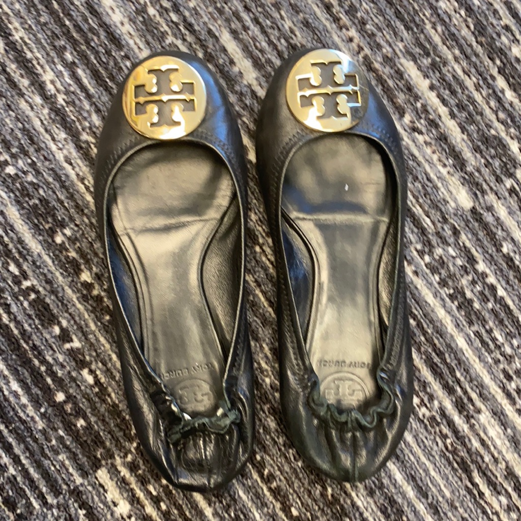 Tory Burch Reva, Black, Size 7.5